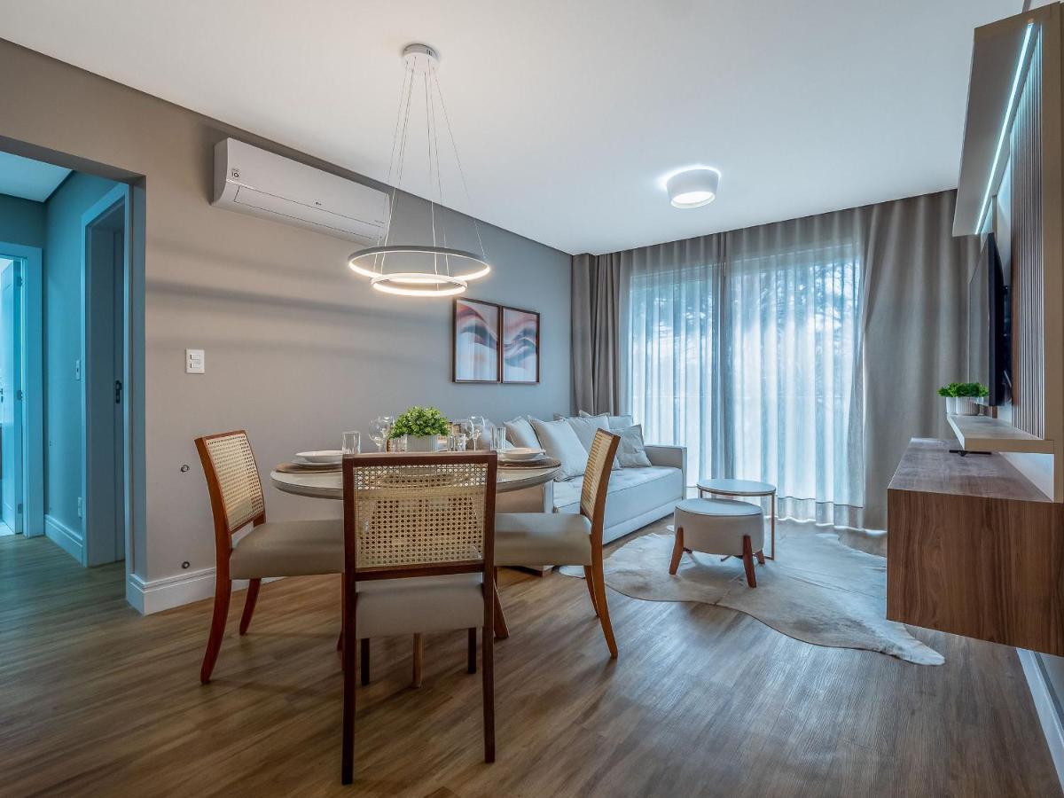 Alpes Da Montanha 203 - Ap Novo Junto Ao Centro De Gramado + Garagem Lägenhet Exteriör bild