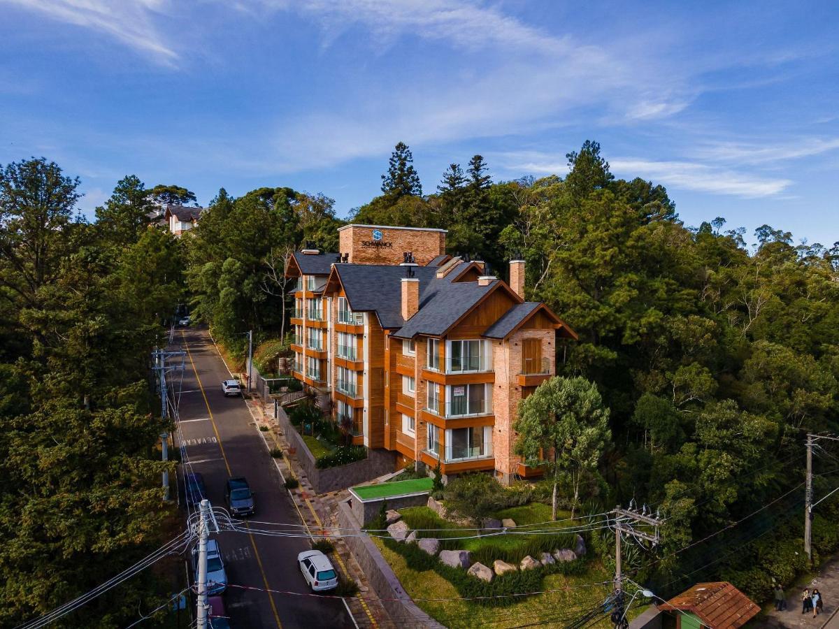Alpes Da Montanha 203 - Ap Novo Junto Ao Centro De Gramado + Garagem Lägenhet Exteriör bild