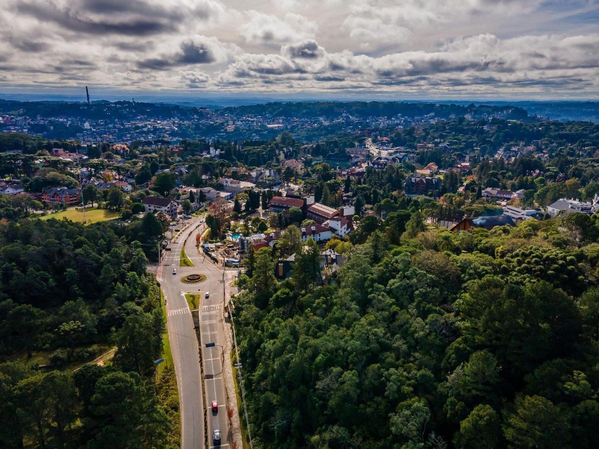 Alpes Da Montanha 203 - Ap Novo Junto Ao Centro De Gramado + Garagem Lägenhet Exteriör bild